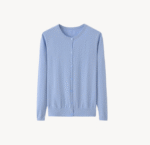 NARI New Style Fashion Cashmere Cardigan Sweater Women's Soft Crew Neck Cashmere Sweater Pullover Manufacture