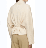 NARI 2025 Custom Oem&Odm Logo Women's Design Kimono Style Cashmere Knitwear Winter Knit Top Cardigan Sweater With Belt Fastened - Image 2