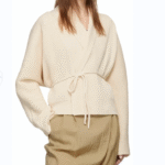 NARI 2025 Custom Oem&Odm Logo Women's Design Kimono Style Cashmere Knitwear Winter Knit Top Cardigan Sweater With Belt Fastened