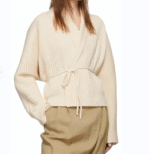 NARI 2025 Custom Oem&Odm Logo Women's Design Kimono Style Cashmere Knitwear Winter Knit Top Cardigan Sweater With Belt Fastened