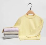 Soft Warm Round Neck Knit Cashmere Sweater for Girls and Boy Kids' Cashmere Baby Sweater - Image 2
