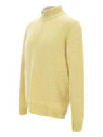 NARI 2025 Supplier Custom Luxury Oversize Knit Shirt Quarter Zip Italy Cashmere Men's Polo Neck Pullover Sweaters for Men - Image 2