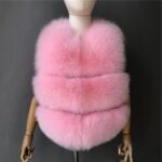 Wholesale Kid Autumn Genuine Fluffy Fox Fur Gilet Custom Boys Girls Custom Winter Real Fur Baby Vests - Image 3