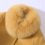 High Quality Girls Handmade Double Faced High Quality OEM Service Custom Cashmere Kids Wool Coat - Image 3