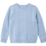 Wool baby cable jumper cashmere mix wool baby sweater