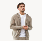 NARI Cashmere Knitted Full Zip Hoodie Cardigan Tracksuit Set Pullover Cardigan Sweater and Pants Sports Suits for Men and Women