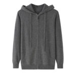 NARI Cashmere Knitted Full Zip Hoodie Cardigan Tracksuit Set Pullover Cardigan Sweater and Pants Sports Suits for Men and Women - Image 3