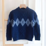 Boys Pullover Jumper New Style Autumn and Winter Warm Wool Top Bottoming Middle and Large Children